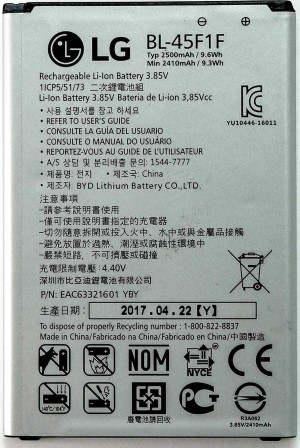 LG BL-45F1F Battery