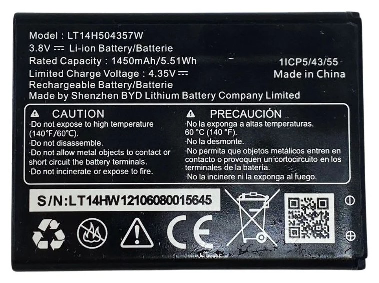 AT&T LT14H504357W LP484354R Cingular Flip IV battery