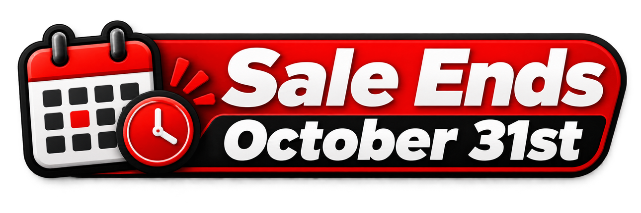 Sale Ends October 31st